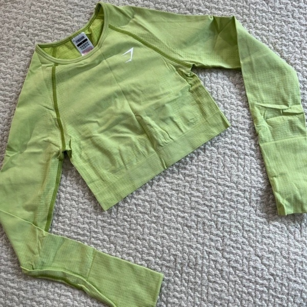 Kids Lime Green Long Sleeve Tee